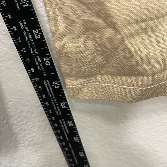 XOXO Womens Pants Size 9 Brown Light Tan Casual Wear Capri Length Lightweight - Picture 7 of 16